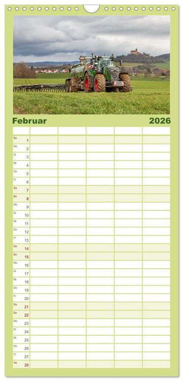 Produktbild: Familienplaner 2026 - Landtechnik im Einsatz mit 5 Spalten (Wandkalender, 21 x 45 cm) CALVENDO