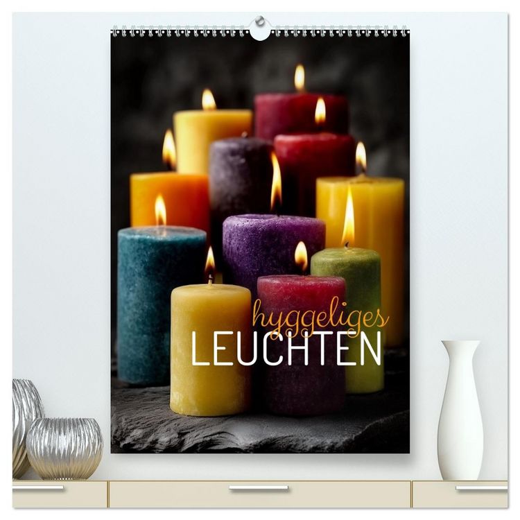 Produktbild: Hyggeliges Leuchten (hochwertiger Premium Wandkalender 2026 DIN A2 hoch), Kunstdruck in Hochglanz