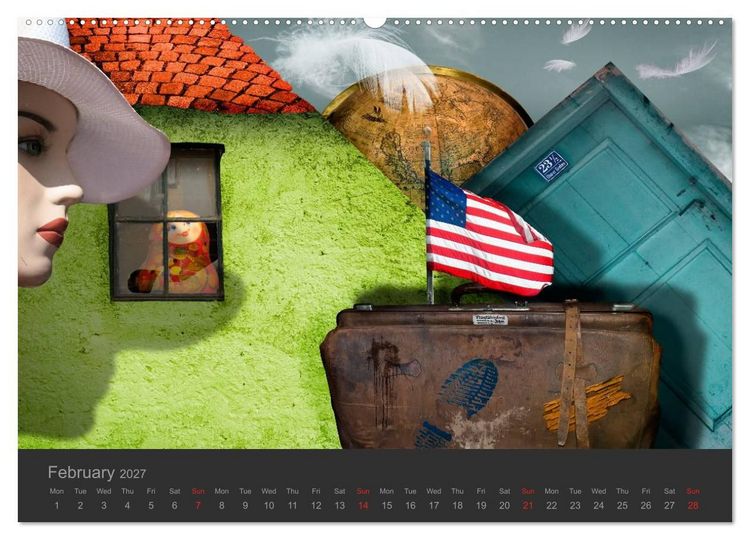 Produktbild: Journey in another World - Surreal Impressions (High Quality Premium Wall Calendar 2027 DIN A2 landscape),CALVENDO 12 Month Wall Calendar
