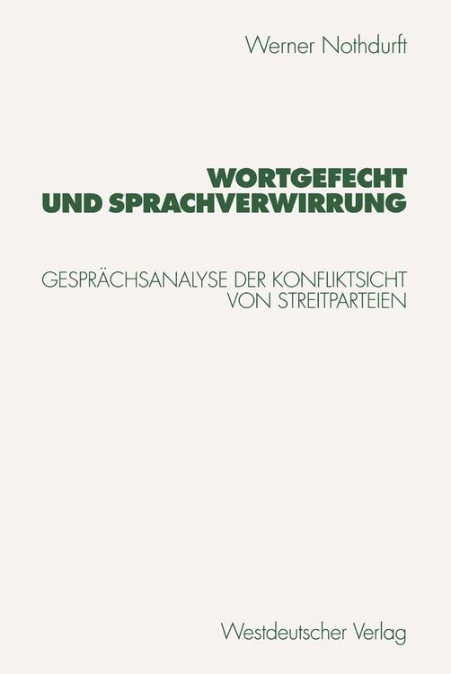 Produktbild: Wortgefecht und Sprachverwirrung