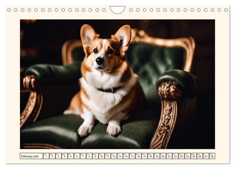 Produktbild: Welsh Corgi Pembroke (Wall Calendar 2026 DIN A4 landscape), CALVENDO 12 Month Wall Calendar