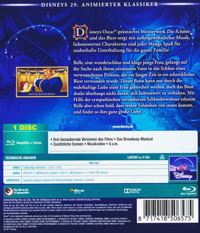Produktbild: Die Sch&ouml;ne und das Biest - Disney Classics
