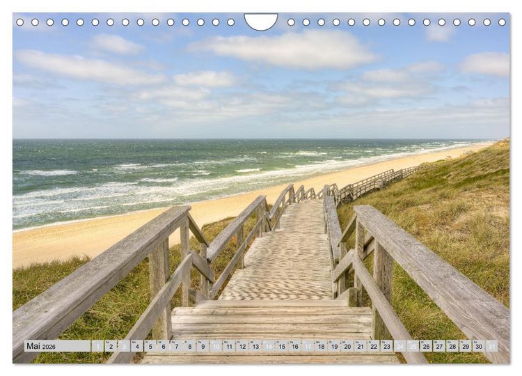 Produktbild: Wundersch&ouml;nes Sylt - Perle der Nordsee (Wandkalender 2026 DIN A4 quer), CALVENDO Monatskalender