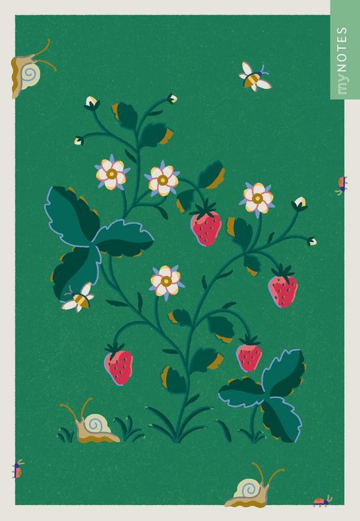 Produktbild: MyNOTES Papeterie: Notizheft Cottage Style: Erdbeeren
