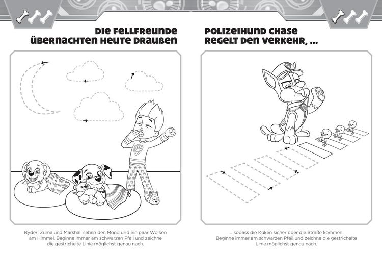 Produktbild: PAW Patrol Vorschulbuch Schwung&uuml;bungen