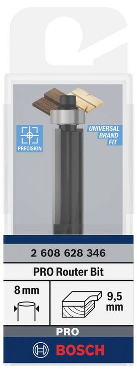 Produktbild: Bosch Accessories 2608628346 B&uuml;ndigfr&auml;ser Hartmetall L&auml;nge 68 mm Produktabmessung, &Oslash; 9.5 mm Schaftdurchmesser 8 mm