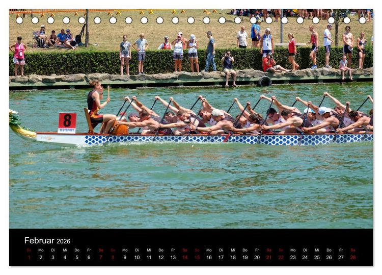 Produktbild: Drachenboot - MissionRome (Tischkalender 2026 DIN A5 quer), CALVENDO Monatskalender