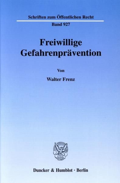 Produktbild: Freiwillige Gefahrenpr&auml;vention.