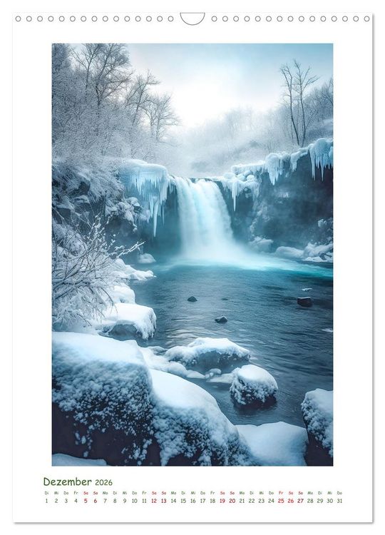 Produktbild: Malerische Wasserf&auml;lle (Wandkalender 2026 DIN A3 hoch), CALVENDO Monatskalender