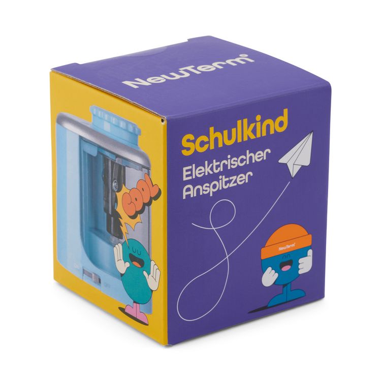 Produktbild: Anspitzer elektrisch, blau