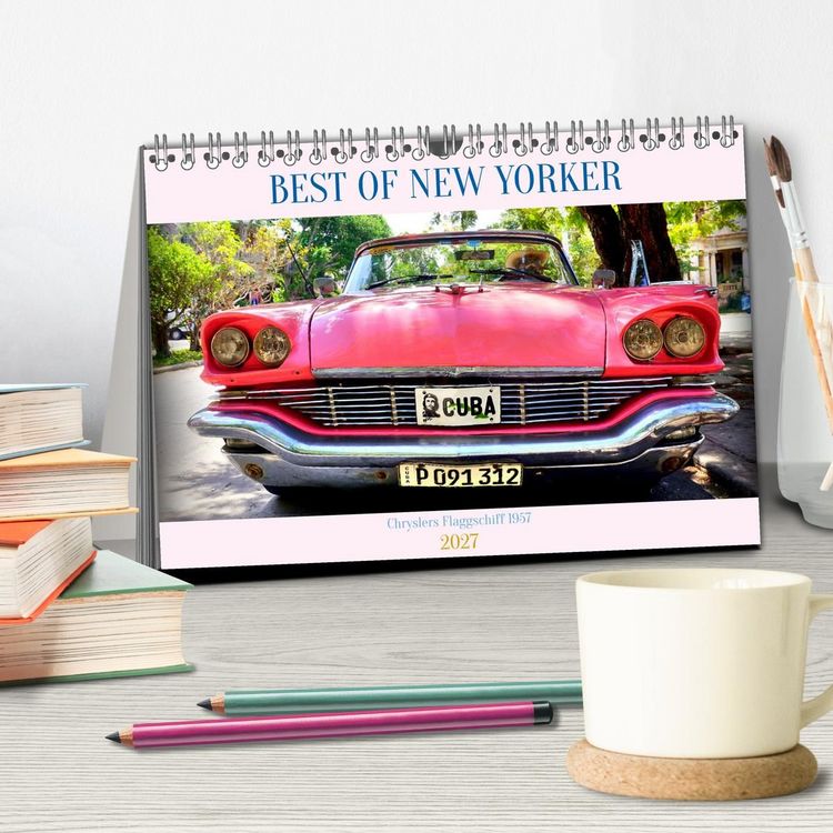 Produktbild: Best of New Yorker - Chryslers Flaggschiff 1957 (Tischkalender 2027 DIN A5 quer), CALVENDO Monatskalender