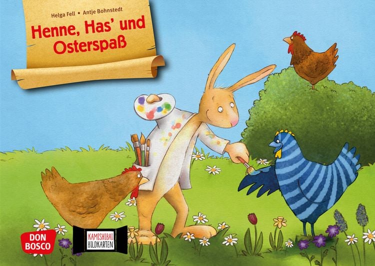 Produktbild: Henne, Has' und Osterspa&szlig;. Kamishibai Bildkartenset