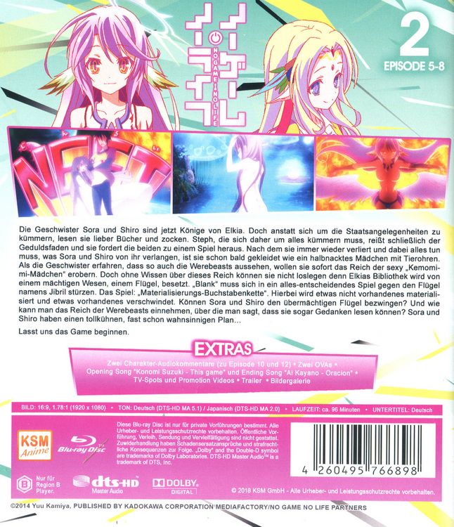 Produktbild: No Game - No Life Vol. 2 - Episoden 05-08