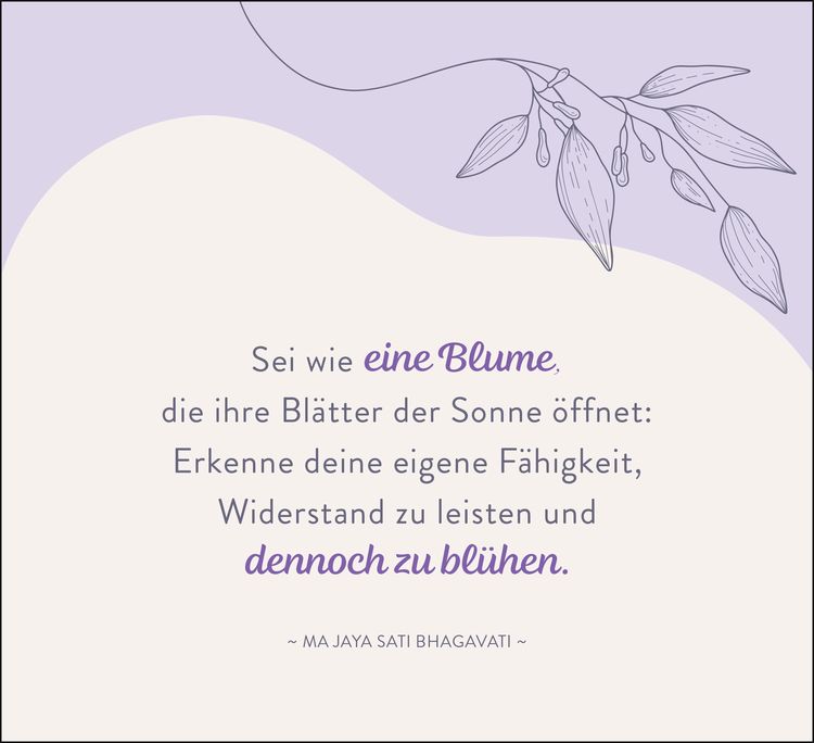 In der Stille blüht die Kraft