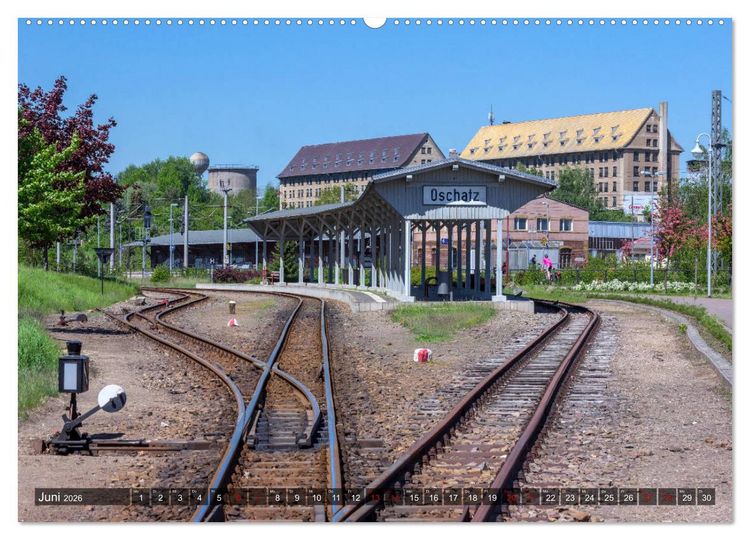Produktbild: Unterwegs in Oschatz (Wandkalender 2026 DIN A2 quer), CALVENDO Monatskalender