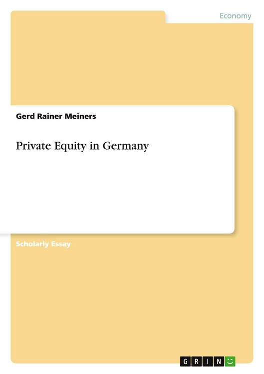 Produktbild: Private Equity in Germany
