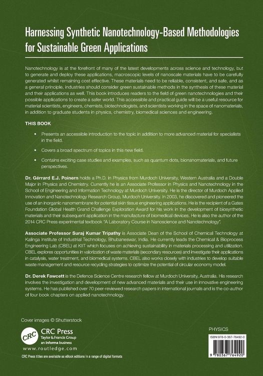 Produktbild: Harnessing Synthetic Nanotechnology-Based Methodologies for Sustainable Green Applications