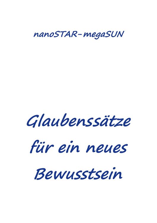 Produktbild: Glaubenss&auml;tze f&uuml;r ein neues Bewusstsein