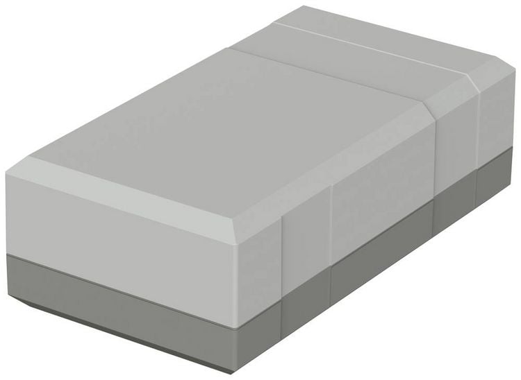 Produktbild: Bopla ELEGANT EG 1240 32124002 Elektronikgeh&auml;use 125 x 67 x 40 Polystyrol (EPS) Lichtgrau (RAL 7035) 1 St.