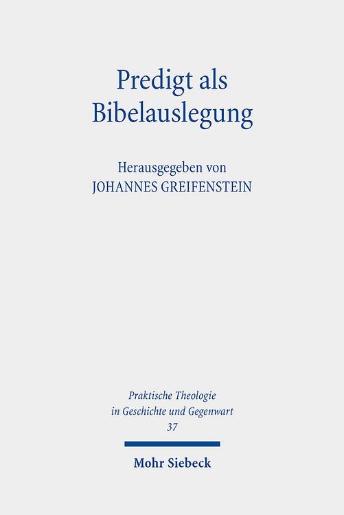 Produktbild: Predigt als Bibelauslegung