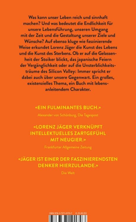 Produktbild: Die Kunst des Lebens, die Kunst des Sterbens