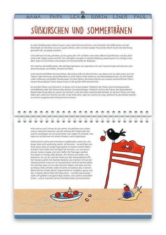 Produktbild: vergissmeinnicht 2027 - Der Familienkalender f&uuml;r Hand und Wand