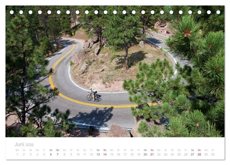 Produktbild: Colorado - H&ouml;henrausch mit dem Rennrad (Tischkalender 2026 DIN A5 quer), CALVENDO Monatskalender