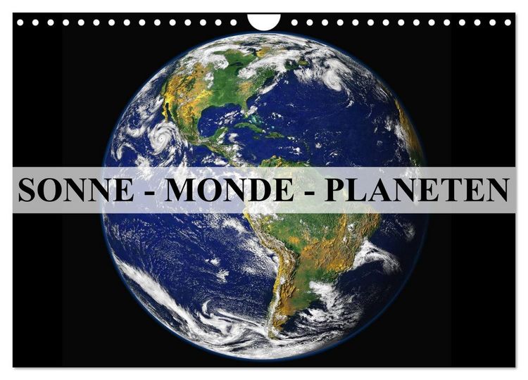 Produktbild: Sonne, Monde und Planeten (Wandkalender 2026 DIN A4 quer), CALVENDO Monatskalender