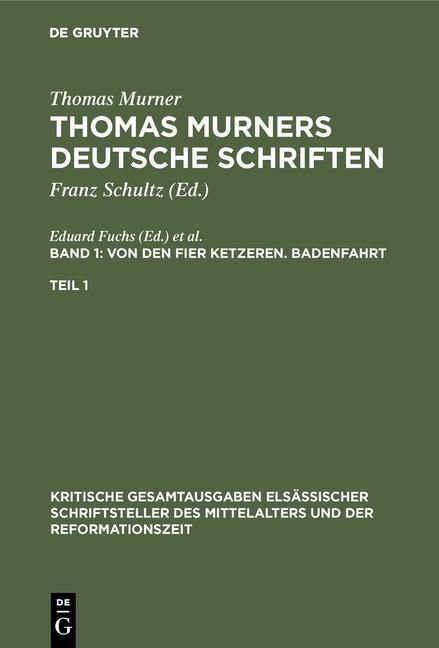 Produktbild: Von den fier ketzeren. Badenfahrt