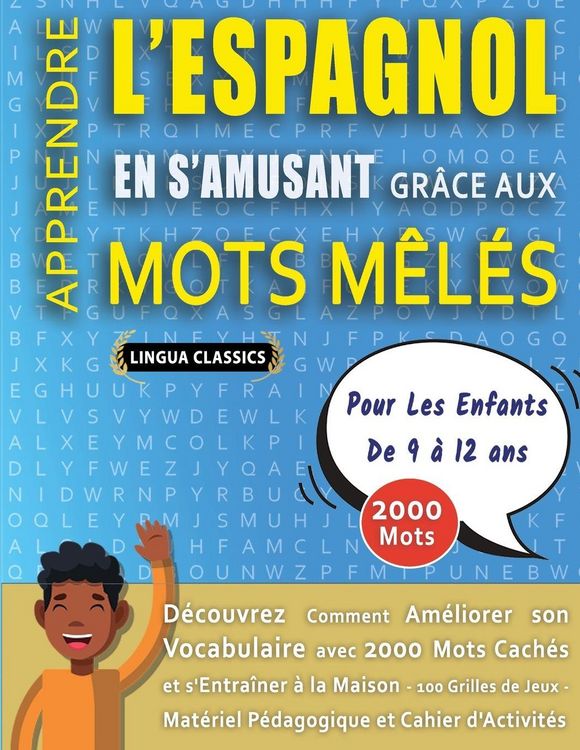 Produktbild: MOTS M&Ecirc;L&Eacute;S GROS CARACT&Egrave;RES POUR ADULTES EN ESPAGNOL - &Eacute;DITIONS JEUX DELTA - Un Cahier de Jeux avec 2000 Mots Cach&eacute;s G&eacute;ants en GRAND FORMAT - Mots Barr&eacute;s pour Adultes et Seniors - 100 Grilles Amusantes Tous Niveaux - Livre d'Activit&eacute;