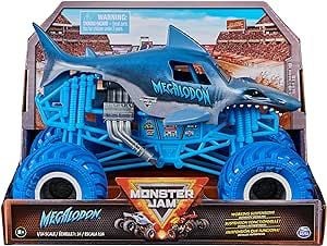 Produktbild: Monster Jam, offizieller Megalodon Monster Truck, Druckguss-Fahrzeug zum Sammeln im Ma&szlig;stab 1:24, Spielzeug f&uuml;r Kinder ab 3 Jahren