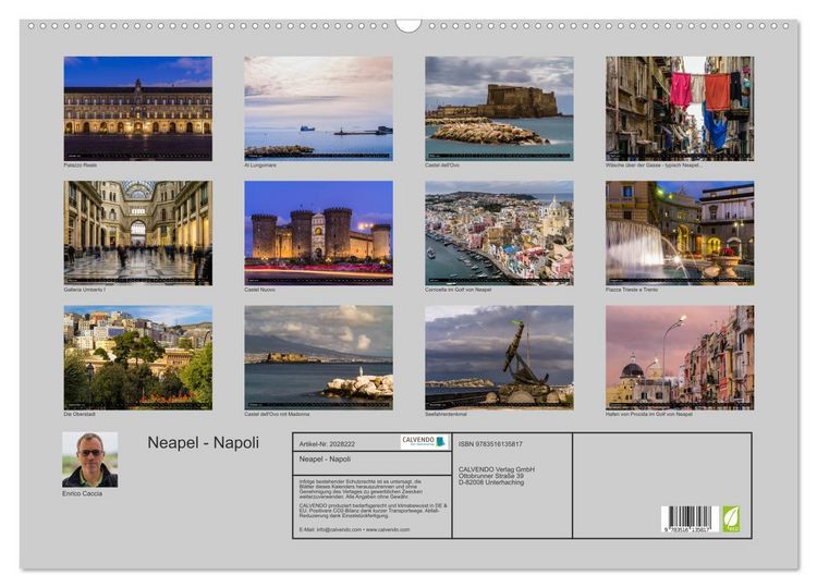Produktbild: Neapel - Napoli (Wandkalender 2026 DIN A2 quer), CALVENDO Monatskalender