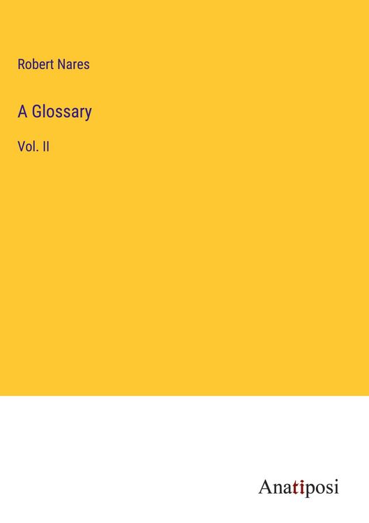Produktbild: A Glossary