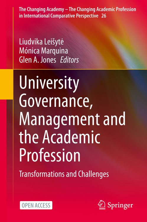 Produktbild: University Governance, Management and the Academic Profession