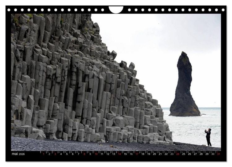 Produktbild: Balade en Islande (Calendrier mural 2026 DIN A4 vertical), CALVENDO calendrier mensuel