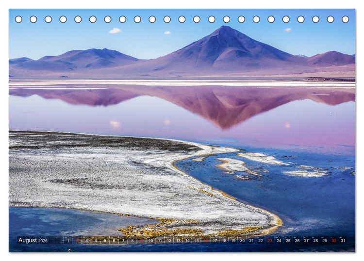 Produktbild: Peru und Bolivien - Traumlandschaften (Tischkalender 2026 DIN A5 quer), CALVENDO Monatskalender