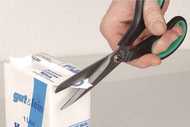 Produktbild: Wolfcraft 4117000 Haushaltsschere 250mm Schwarz-Gr&uuml;n