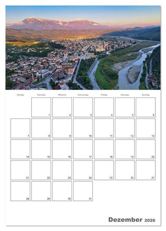 Produktbild: Faszinierendes Albanien (Wandkalender 2026 DIN A4 hoch), CALVENDO Monatskalender