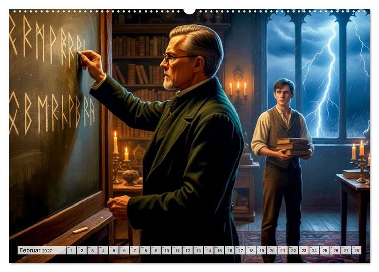 Produktbild: Die Reise zum Mittelpunkt der Erde (Wandkalender 2027 DIN A2 quer), CALVENDO Monatskalender
