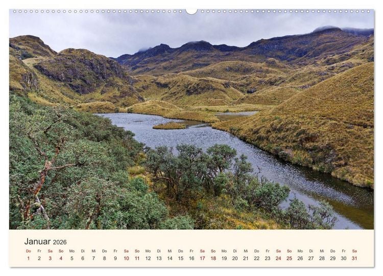 Produktbild: Entdecke Ecuador (hochwertiger Premium Wandkalender 2026 DIN A2 quer), Kunstdruck in Hochglanz