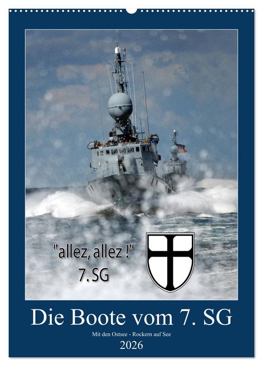 Produktbild: Die Boote vom 7. SG (Wandkalender 2026 DIN A2 hoch), CALVENDO Monatskalender