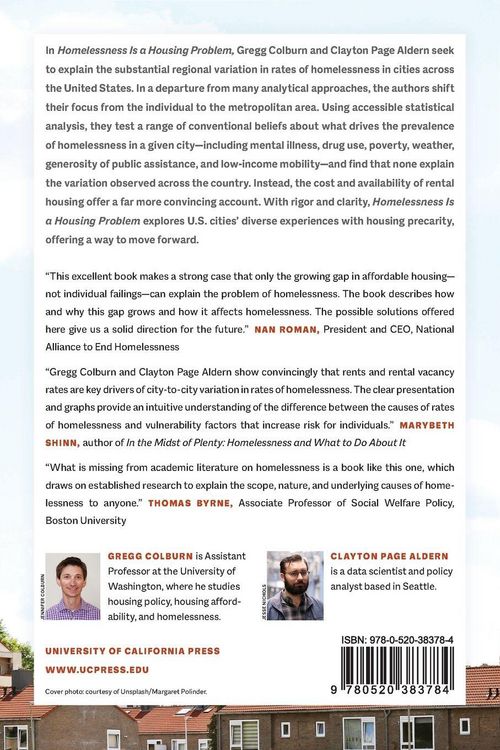 Produktbild: Homelessness Is a Housing Problem