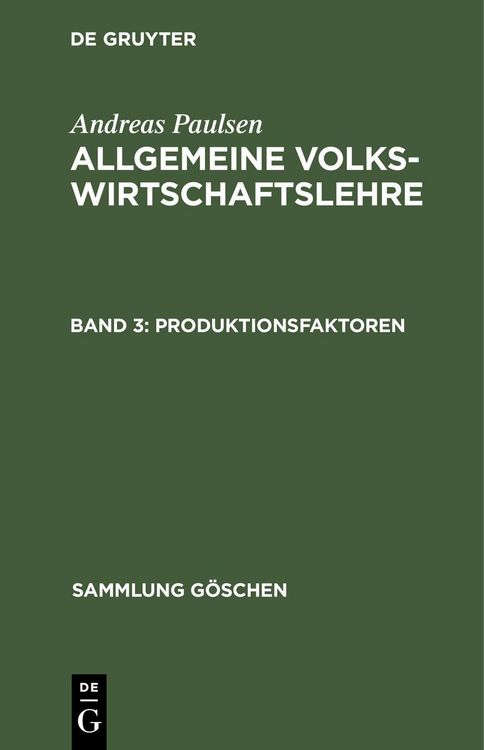 Produktbild: Produktionsfaktoren