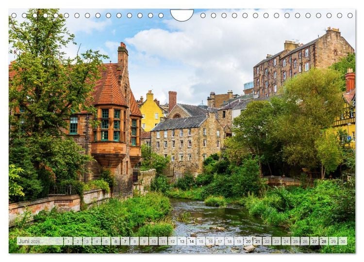 Produktbild: Edinburgh - Impressionen aus der schottischen Hauptstadt (Wandkalender 2026 DIN A4 quer), CALVENDO Monatskalender