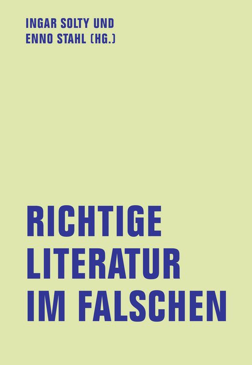 Produktbild: Richtige Literatur im Falschen?