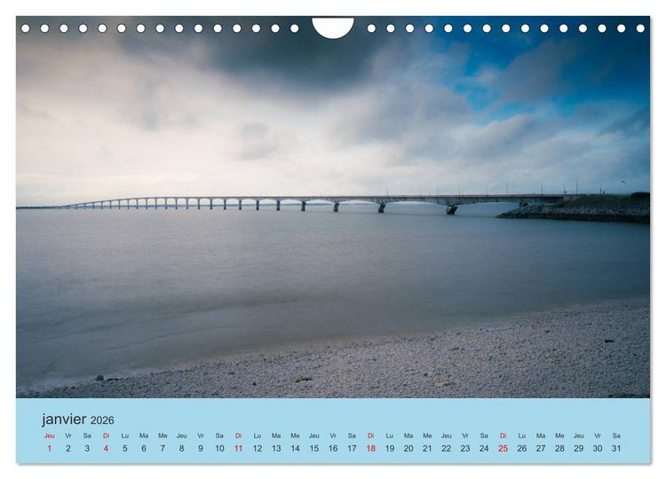Produktbild: La Charente Maritime, des paysages entre terre et mer (Calendrier mural 2026 DIN A4 vertical), CALVENDO calendrier mensuel