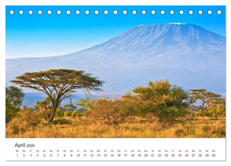Produktbild: Kenia - Ein Land wie Afrika (Tischkalender 2026 DIN A5 quer), CALVENDO Monatskalender