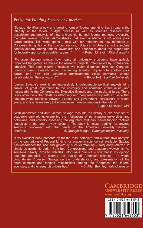 Produktbild: Funding Science in America