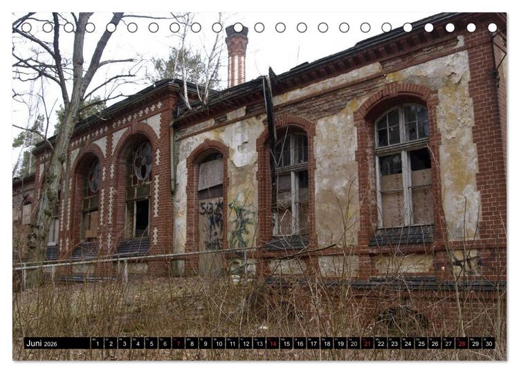 Produktbild: Beelitz Heilst&auml;tten-Faszination des Verfalls (Tischkalender 2026 DIN A5 quer), CALVENDO Monatskalender