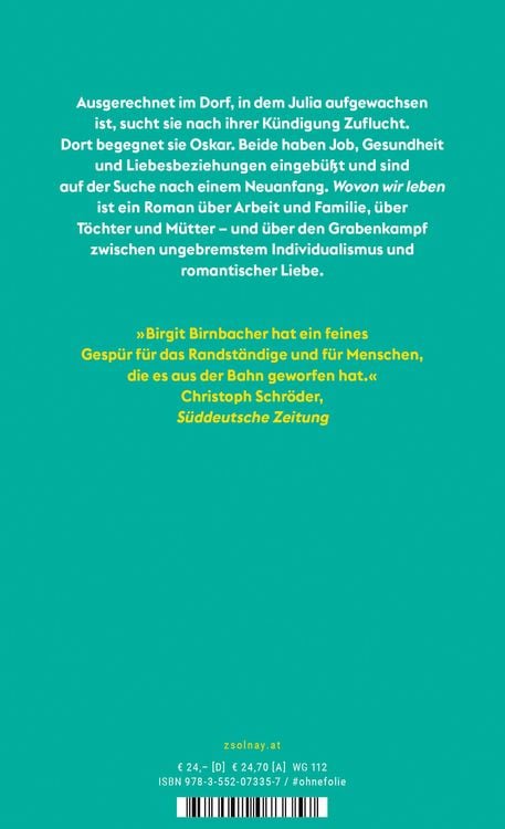 Produktbild: Wovon wir leben
